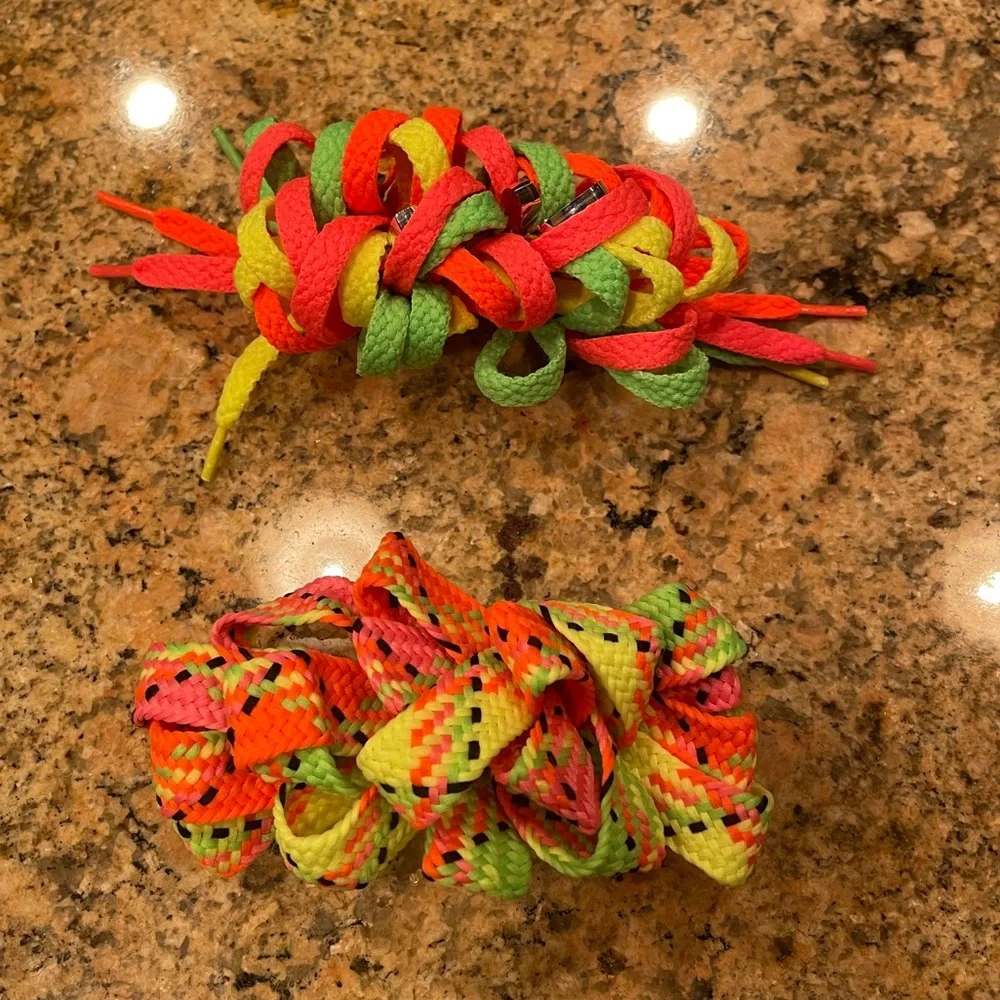Set of 2 Neon Hair Berets